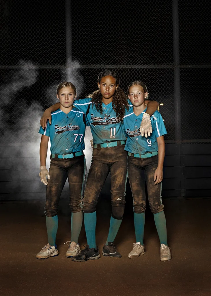 Sports Rock Media Photography: Three baseball team members together.